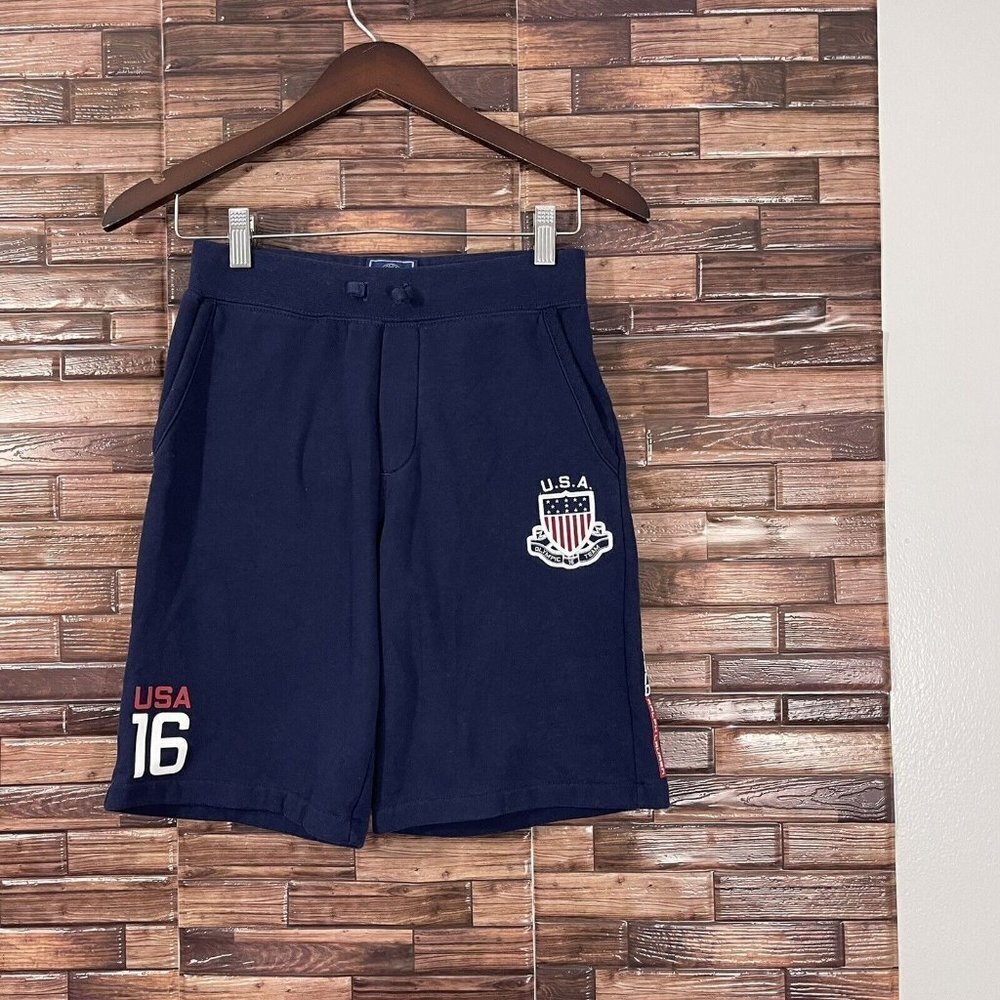 Polo Ralph Lauren Shorts Olympic Team 2016 USA Youth Size M Navy Blue